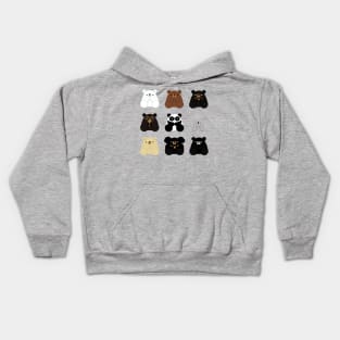 Types of bears Kids Hoodie